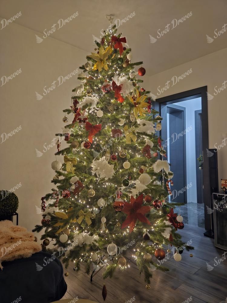 Umetno božično drevo 3D Smreka Ekskluzivna 240cm
