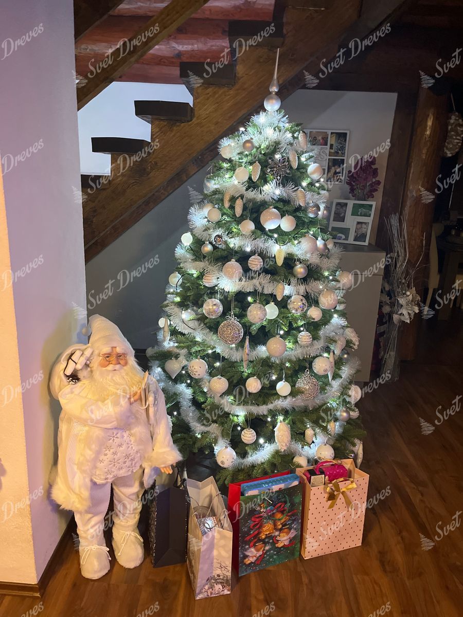 Umetno božično drevo 3D Jelka Kavkaška XL 180cm