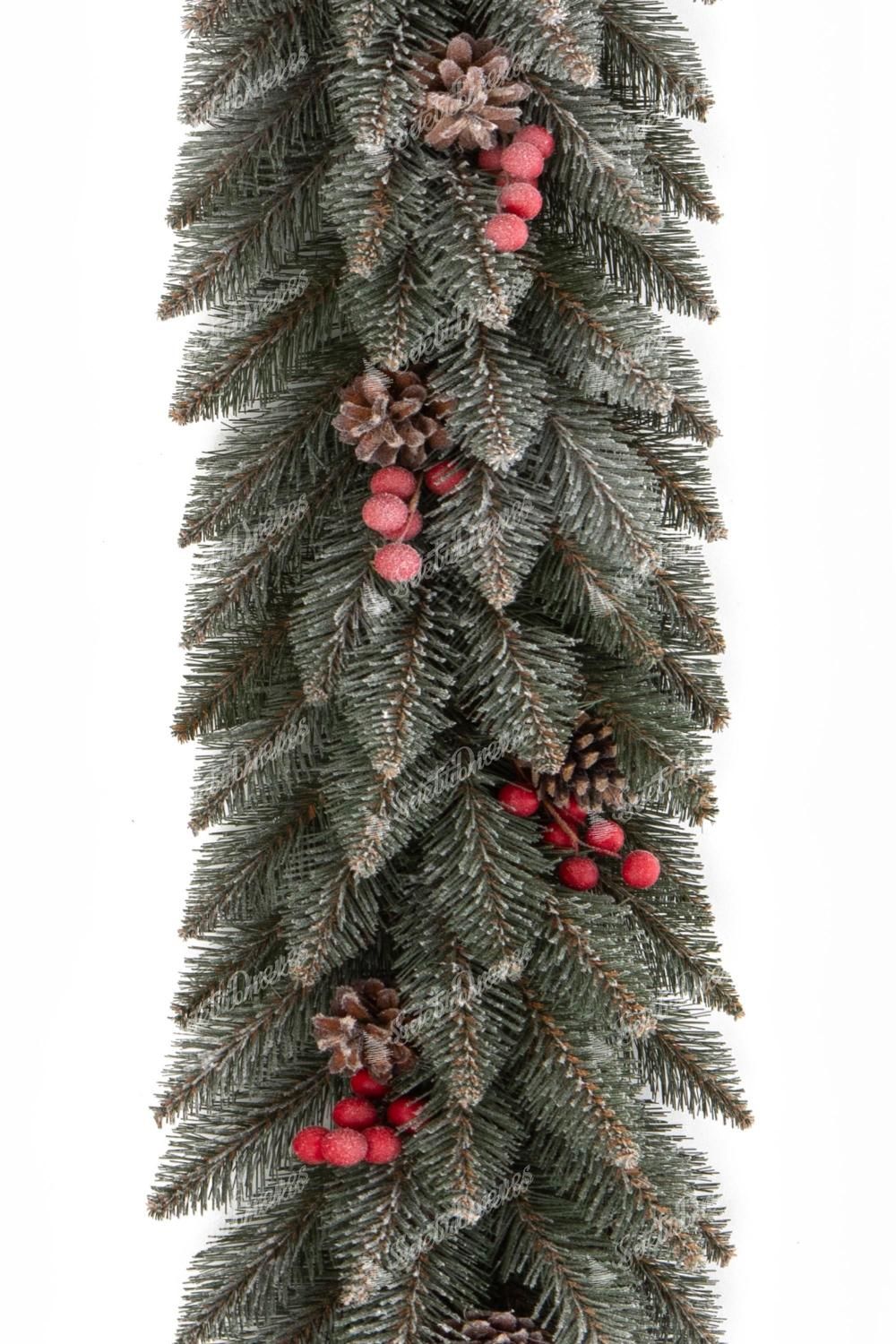 Božična girlanda Smreka Kristalna 100cm