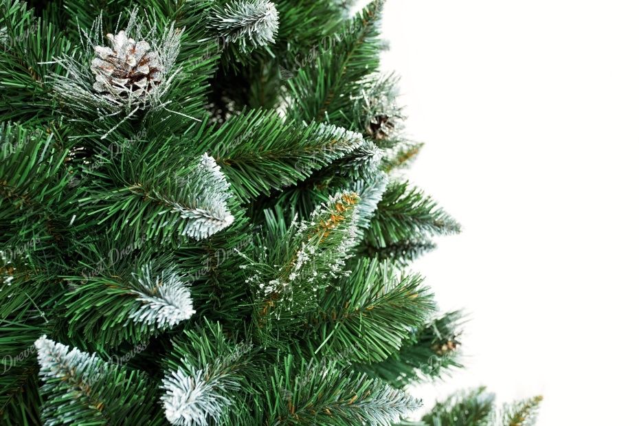 Umetno božično drevo Srebrni bor z ledenimi kristali