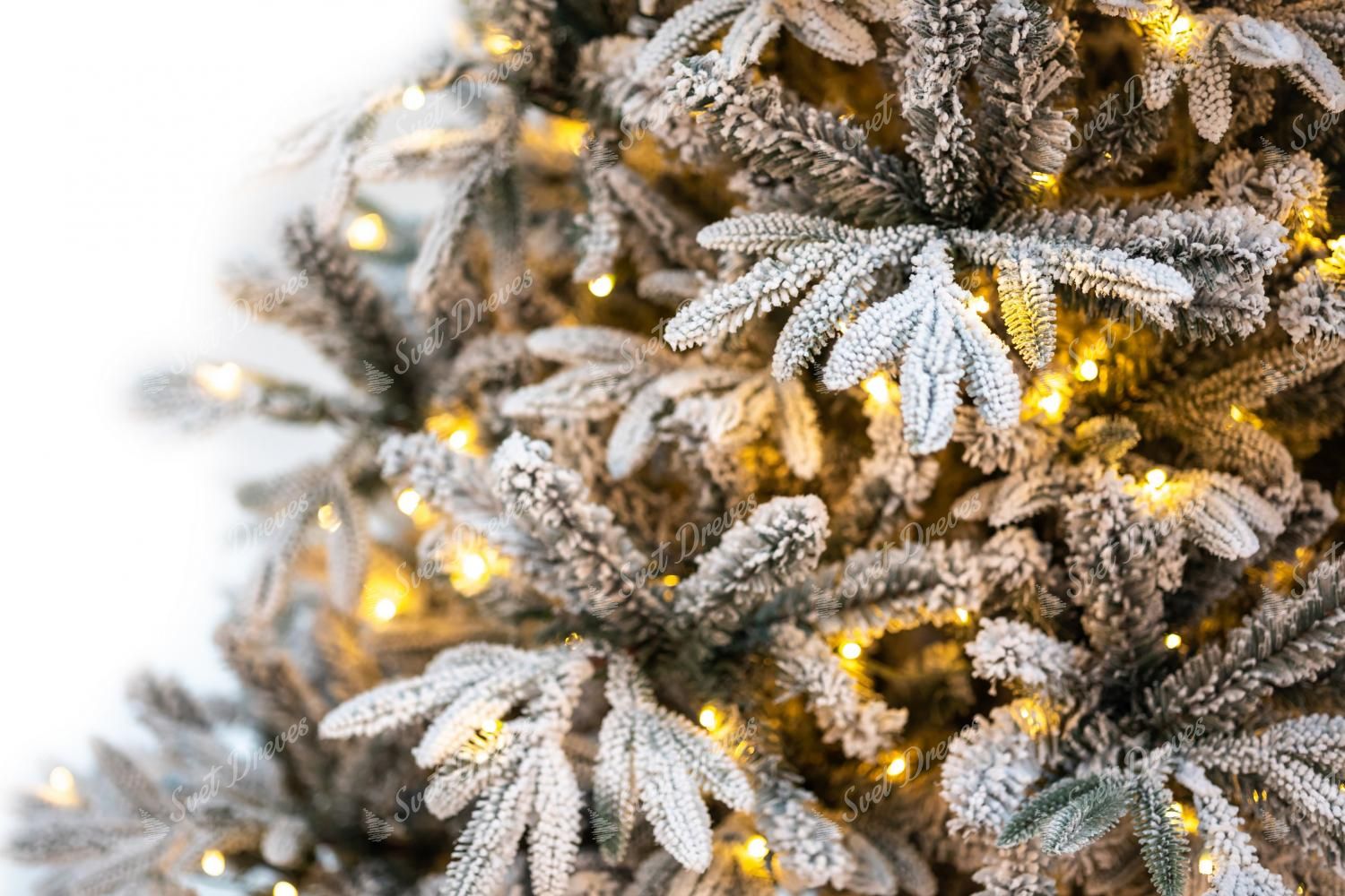 Novoletna jelka 3D Jelka Sibirska z LED lučkami