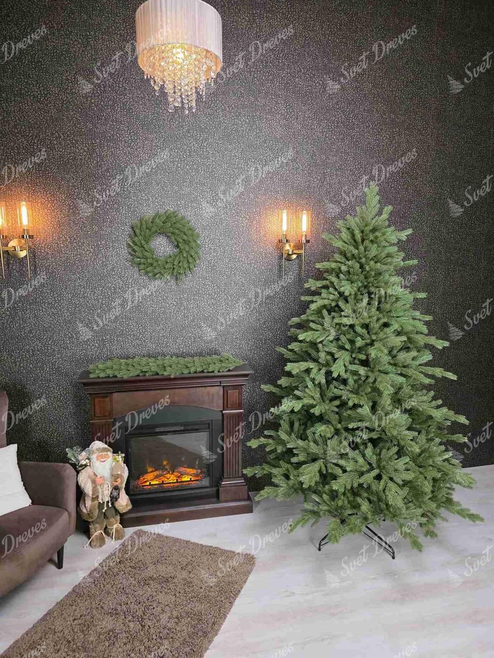 Umetno božično drevo FULL 3D Smreka Ekskluzivna 240cm