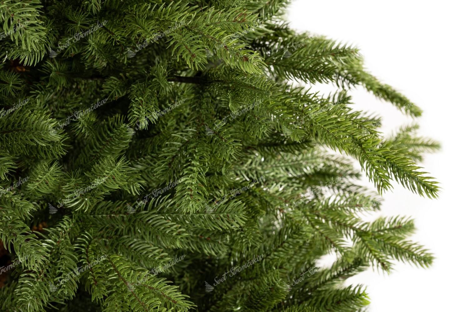 Umelý vianočný stromček FULL 3D Smrek Exkluzívny detail ihličia