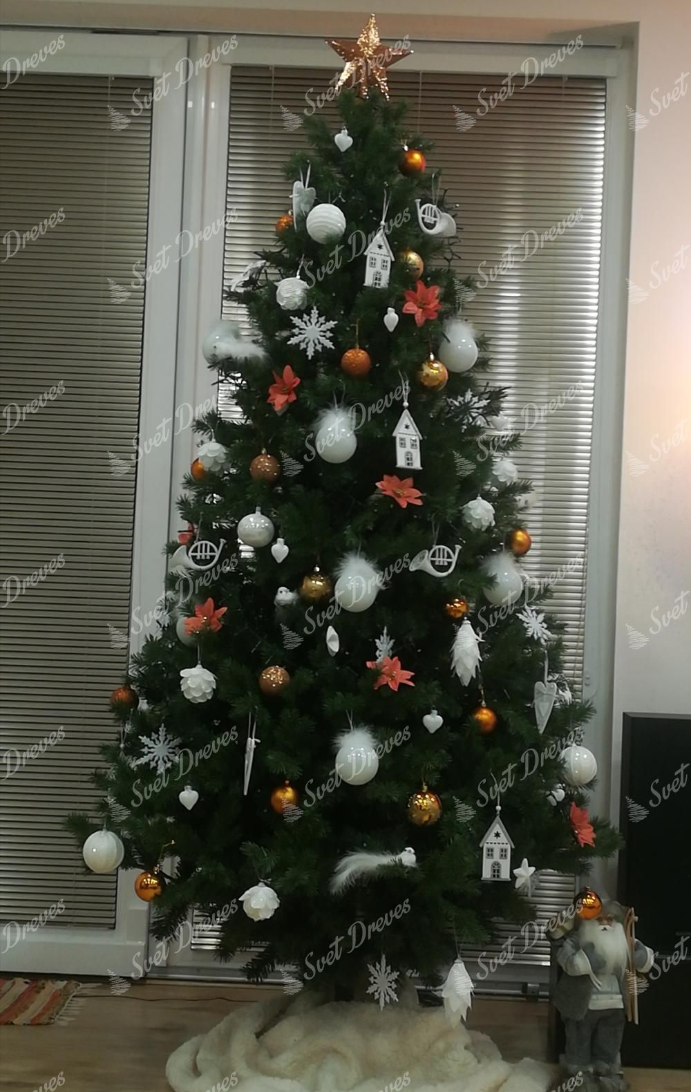 Umetno božično drevo Bor naravni 220cm