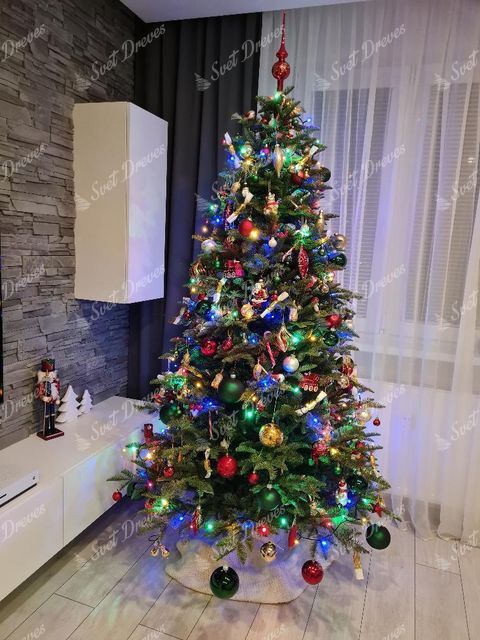 Novoletna jelka FULL 3D Kavkaška jelka 210cm