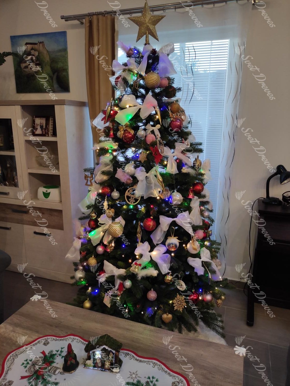 Umetno božično drevo FULL 3D Smreka Finska 210cm