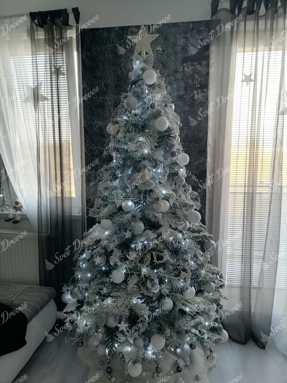 Umetno božično drevo Smreka Nordijska 180cm