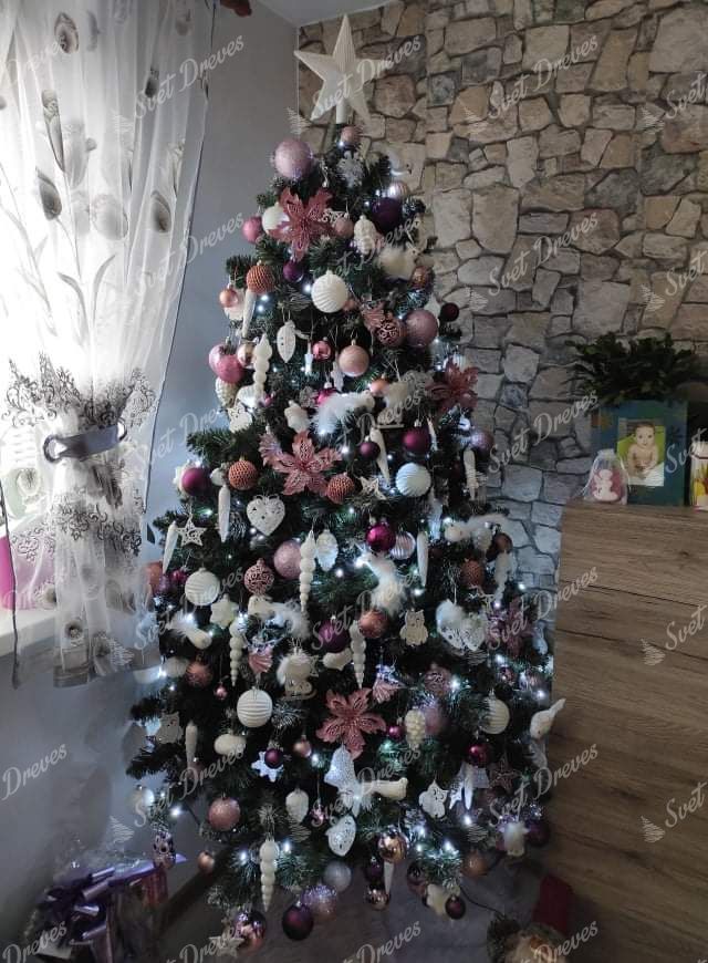 Umetno božično drevo Zasneženi bor 220cm