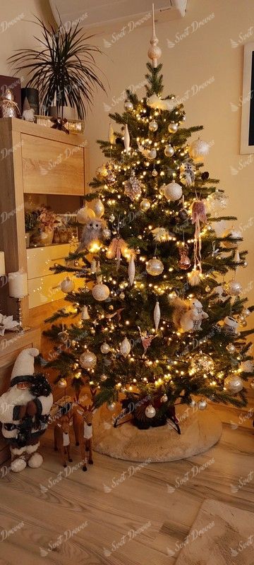 Okrašeno Umetno božično drevo FULL 3D Smreka Ekskluzivna 180cm