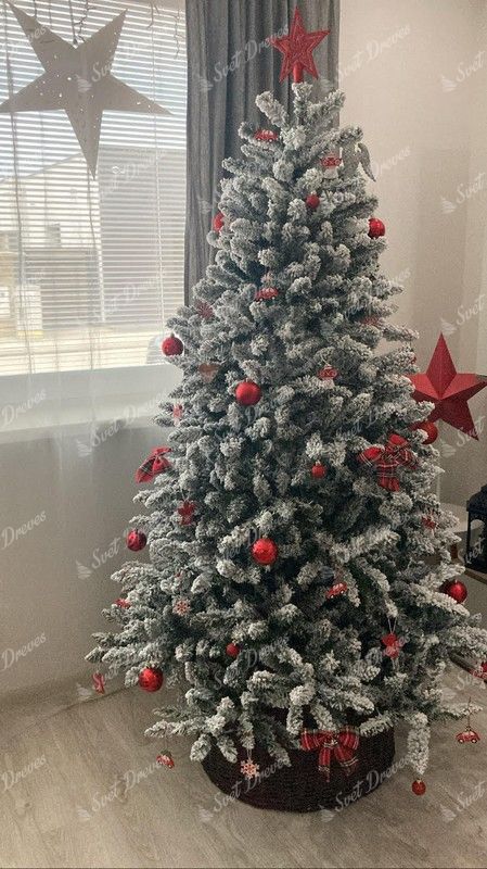 Okrašeno Umetno božično drevo Smreka Nordijska 180cm