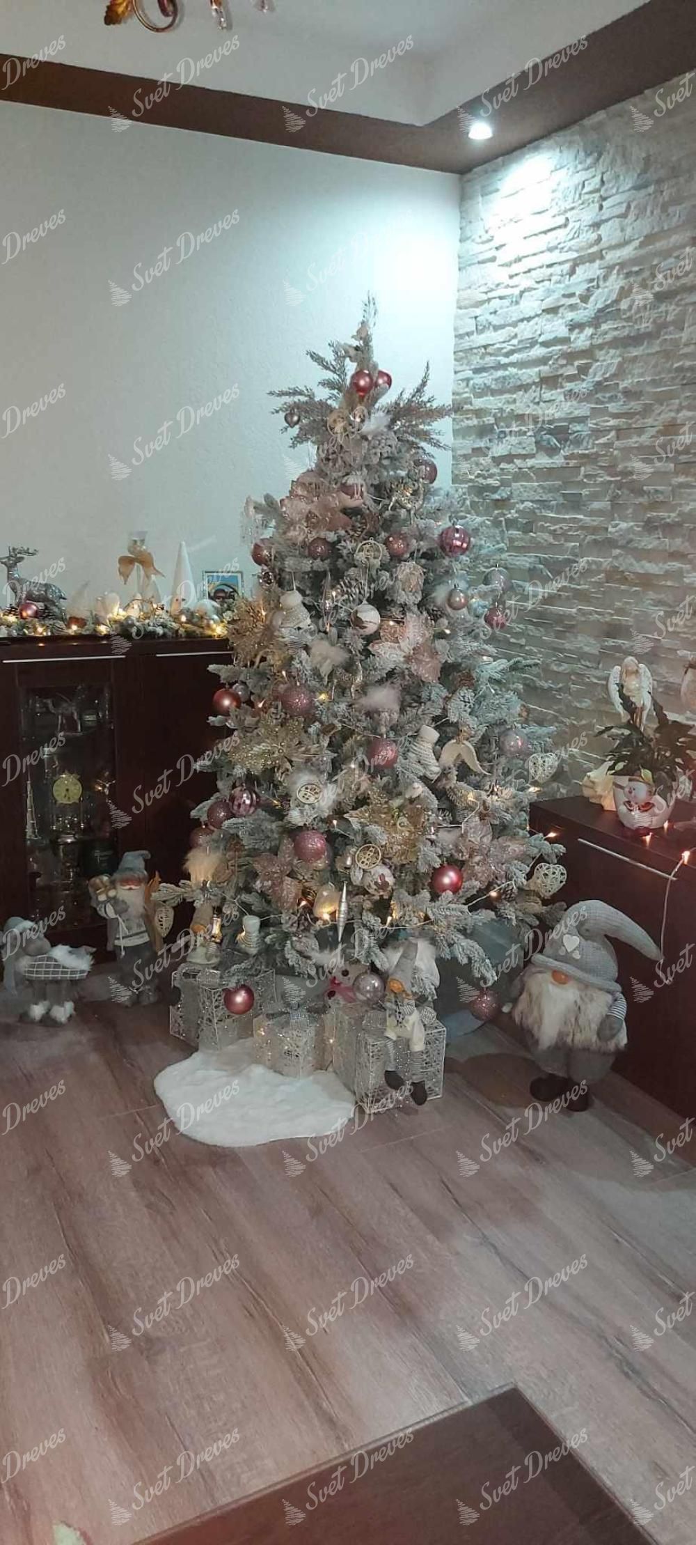 Umetno božično drevesce 3D Smreka Polarna 180cm