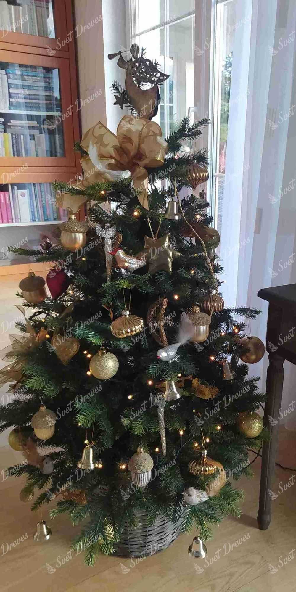 Umetno božično drevo 3D Mini Gozdna Smreka 105cm v lončku