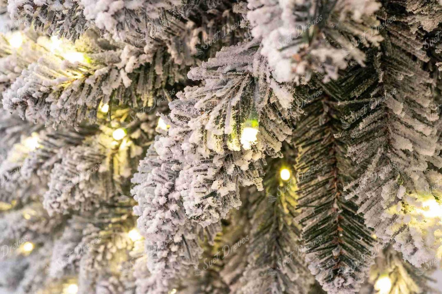 Umetno božično drevesce Smreka Bela Vitka LED