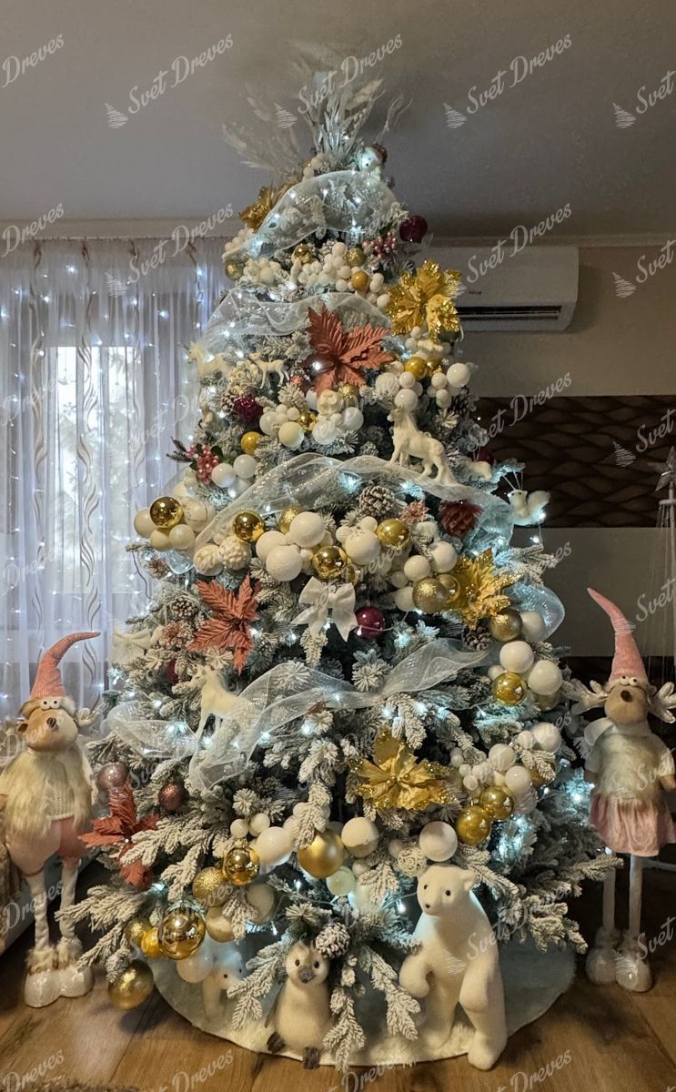 Umetno božično drevesce 3D Smreka Polarna 240cm