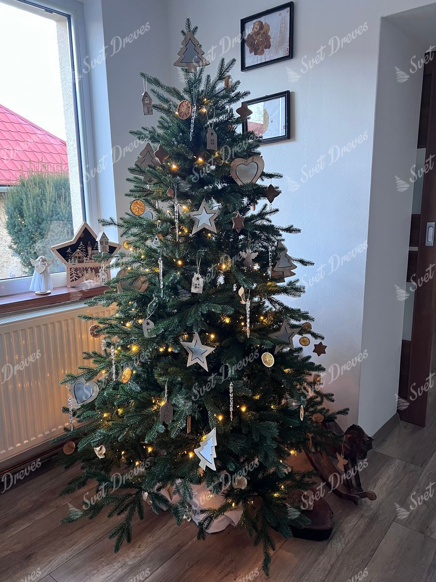 Umetno božično drevo 3D Smreka Gorska 180cm LED300