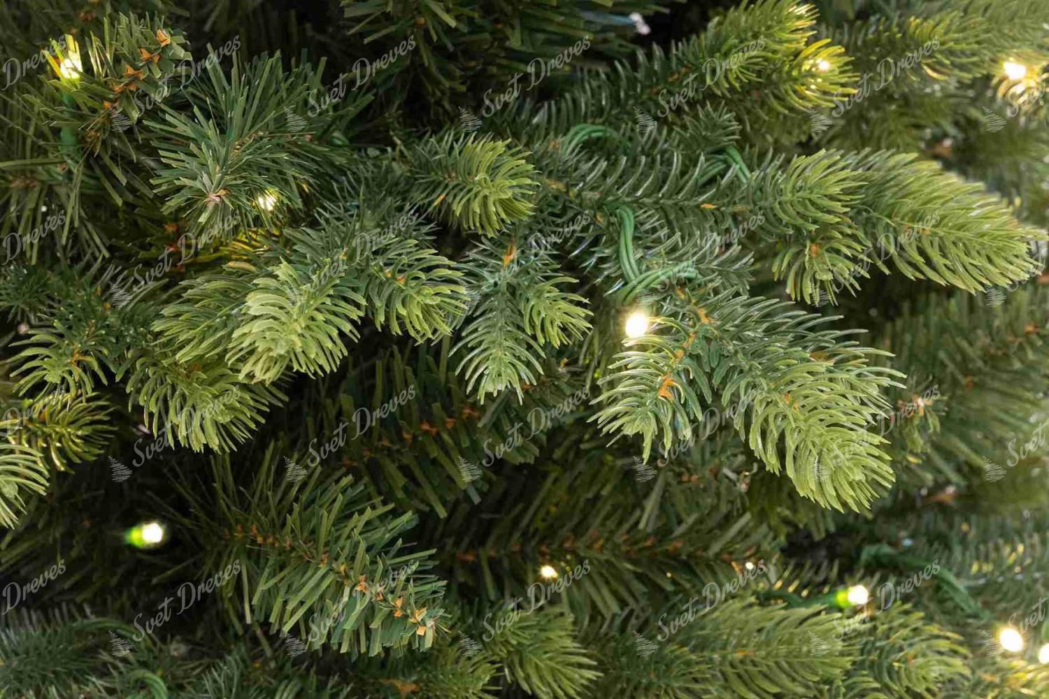 Umetno božično drevo 3D Smreka Italijanska Ozka 240cm 430LED