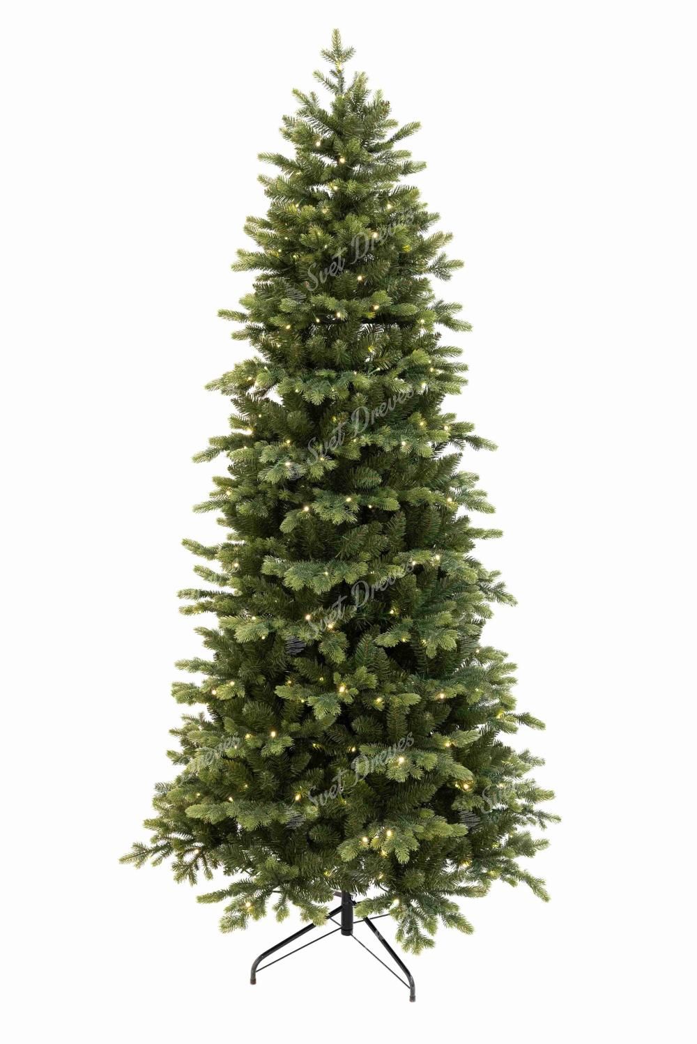 Umetno božično drevo 3D Smreka Italijanska Ozka 240cm 430LED