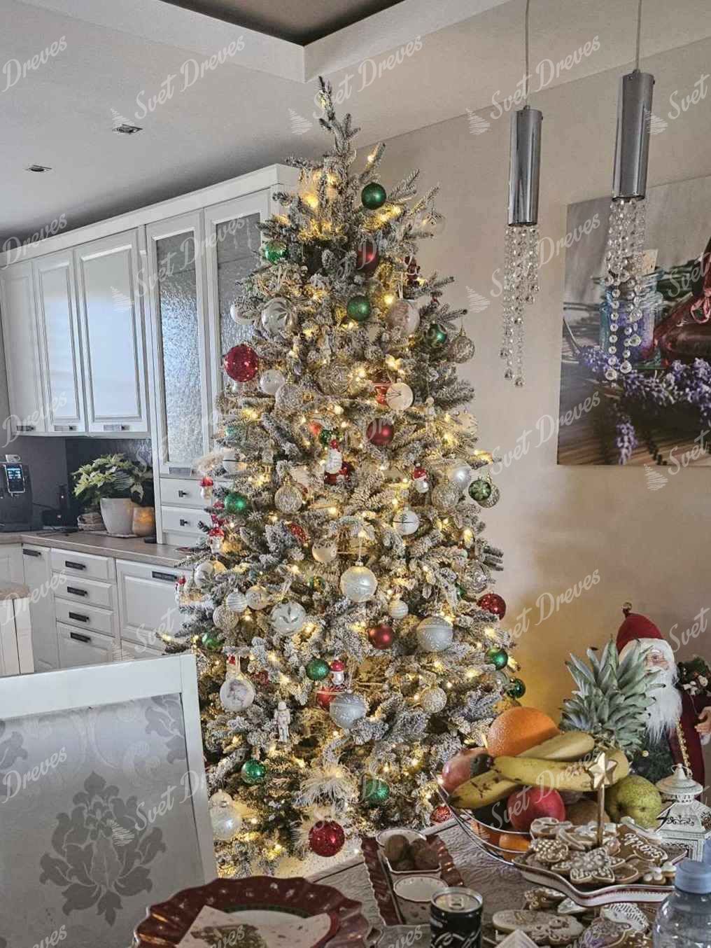 Umetno božično drevo 3D Smreka Kraljevska 240cm LED500