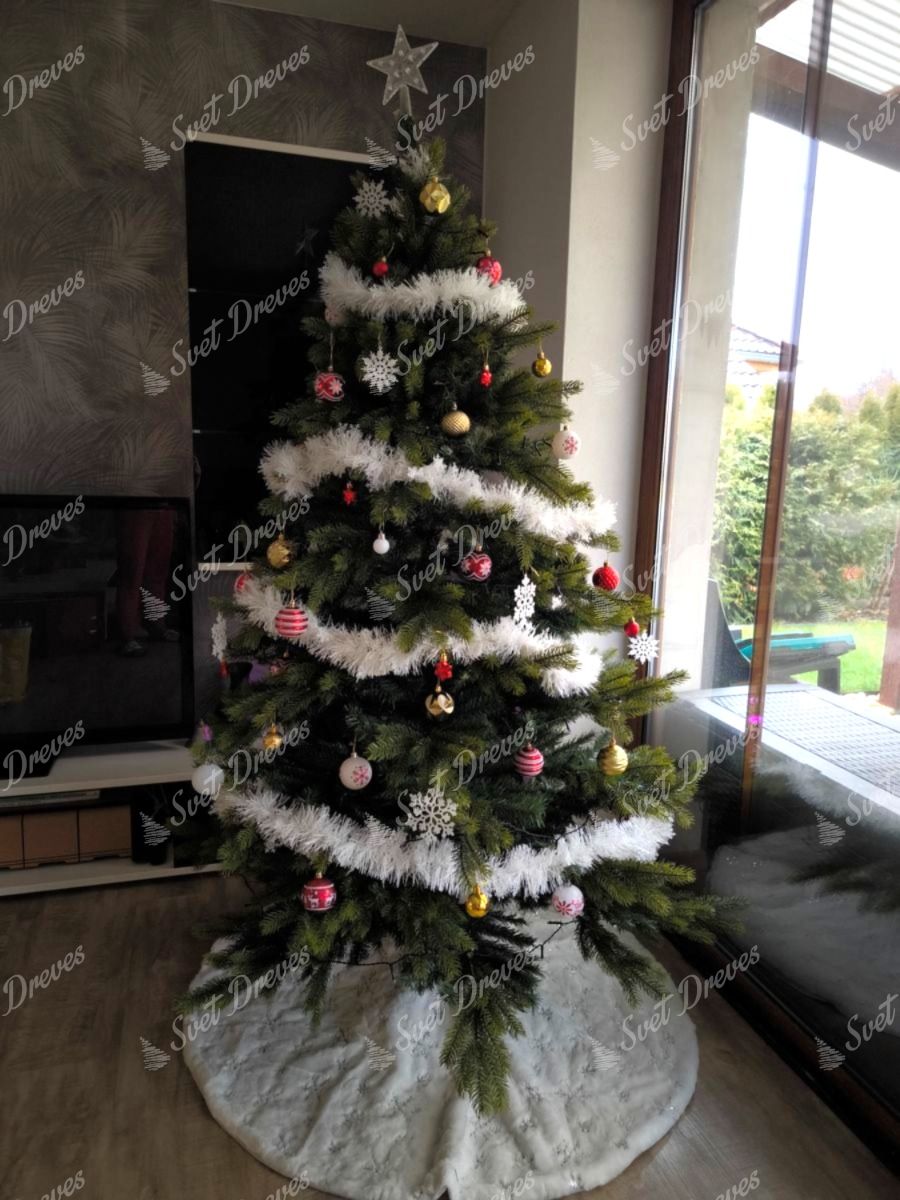 Umetno božično drevo 3D Smreka Skandinavska 180cm