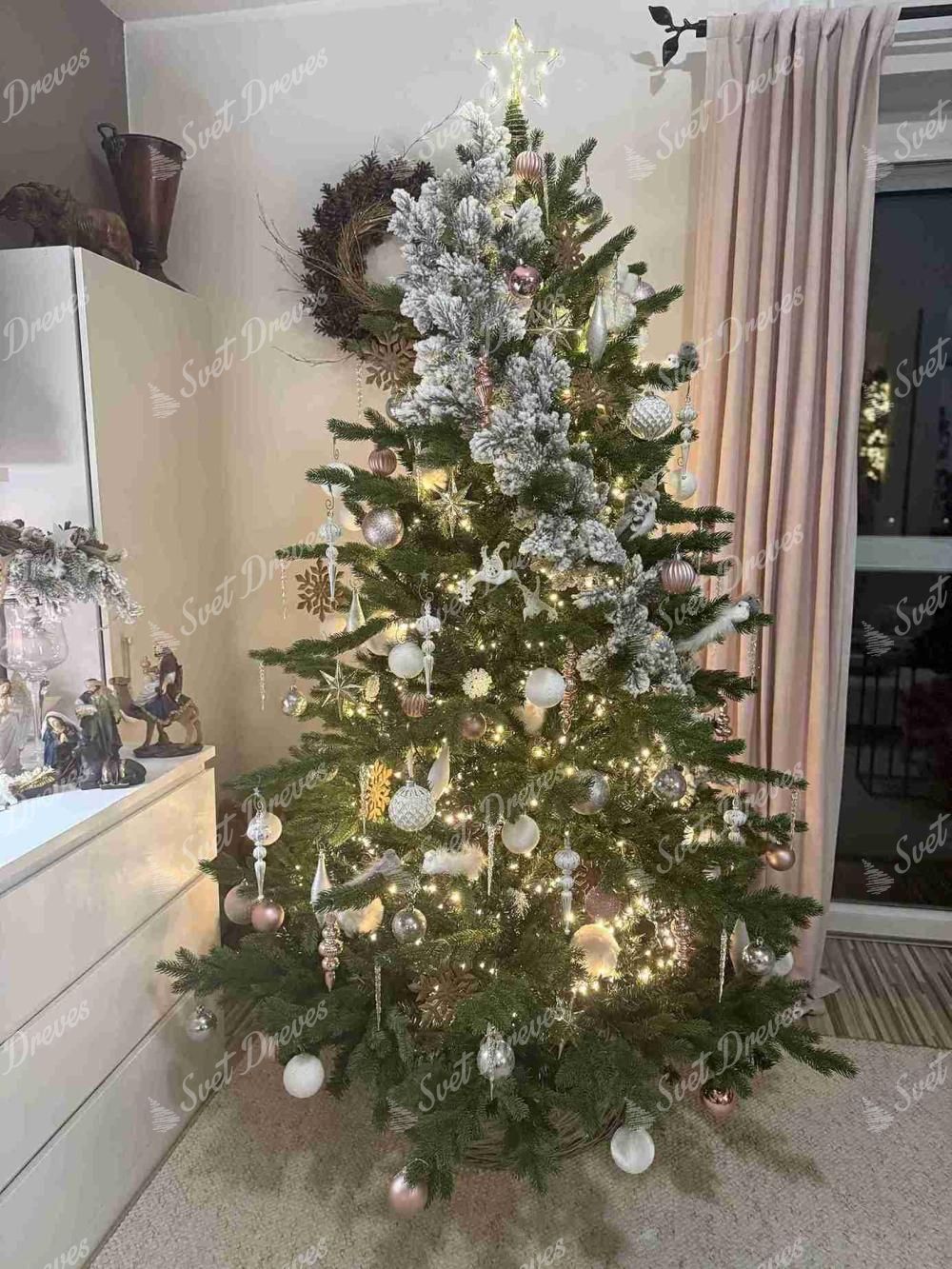 Umetno božično drevo FULL 3D Smreka Ekskluzivna 210cm