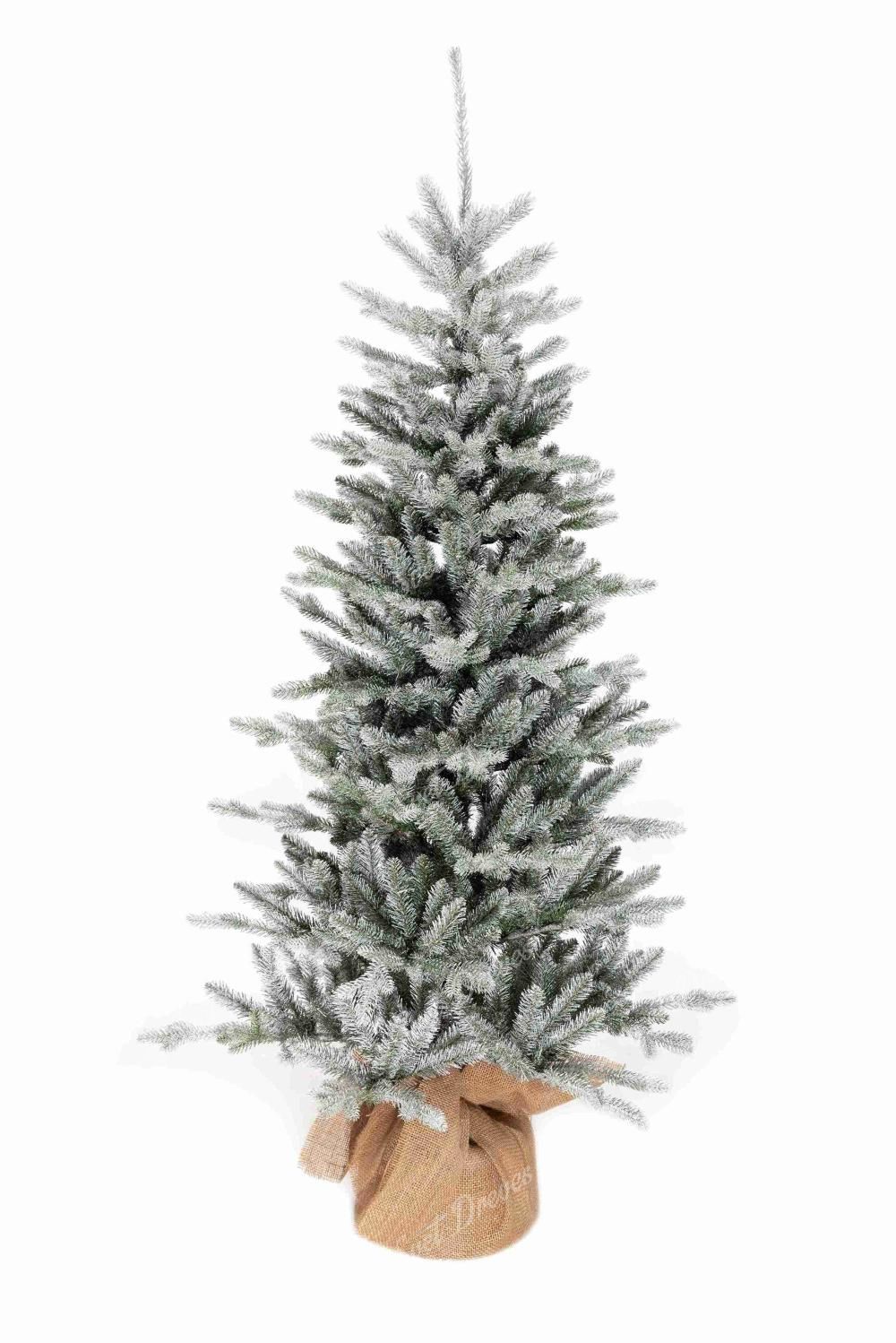 Umetno božično drevo 3D Smreka Zmrznjena v lončku 150cm