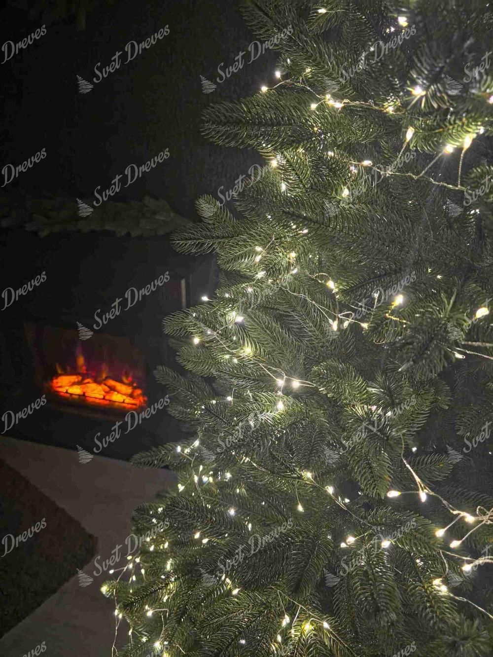 NANO LED lučke za božično drevo toplo bele 16m 540LED