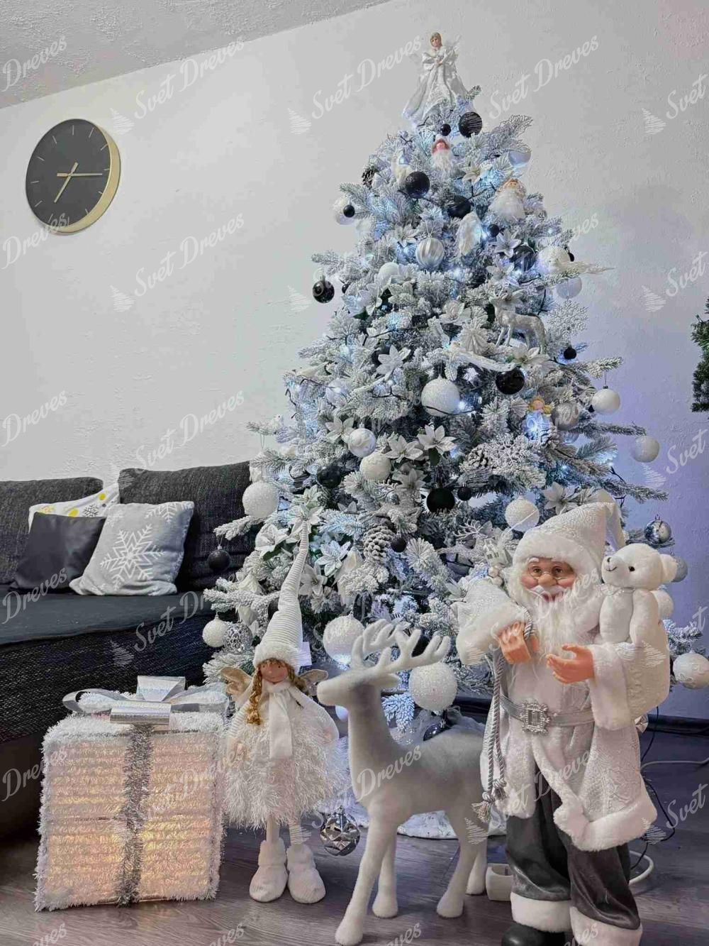 Umetno božično drevesce 3D Smreka Polarna 180cm