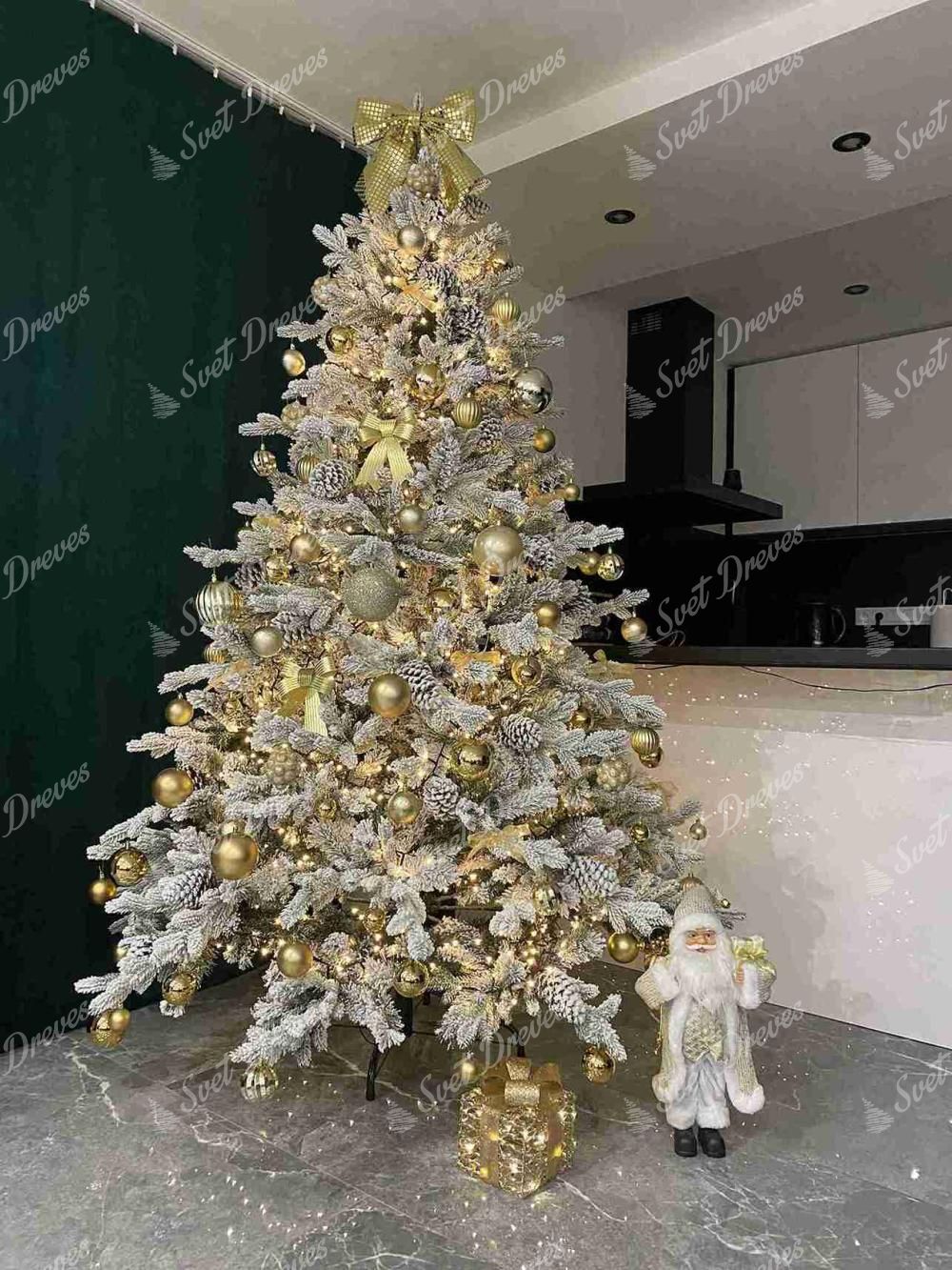 Umetno božično drevesce 3D Smreka Polarna 210cm