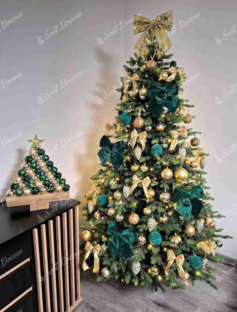 Umetno božično drevo 3D Italijanska Smreka 210cm