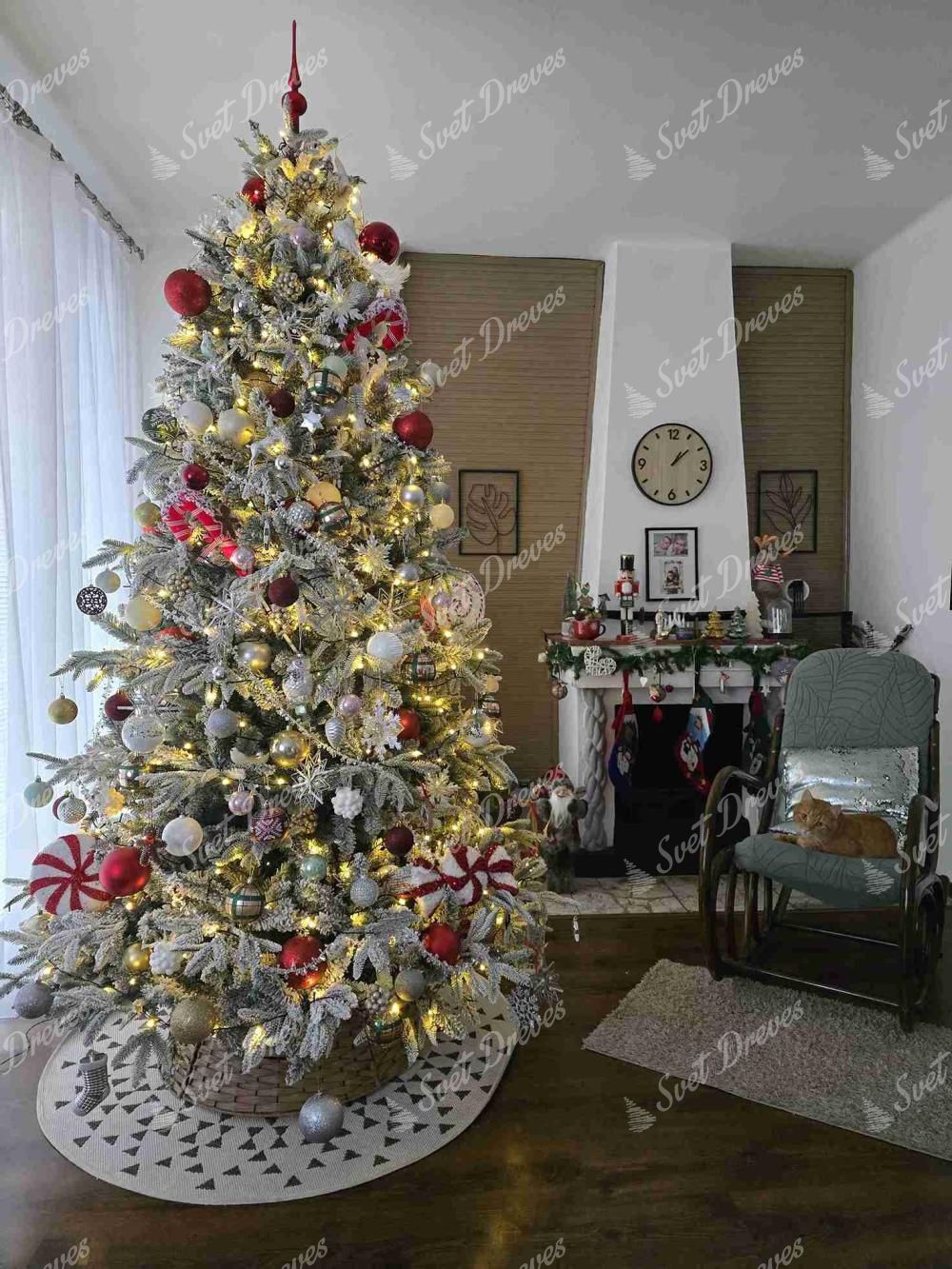 Umetno božično drevo 3D Jelka Sibirska 240cm