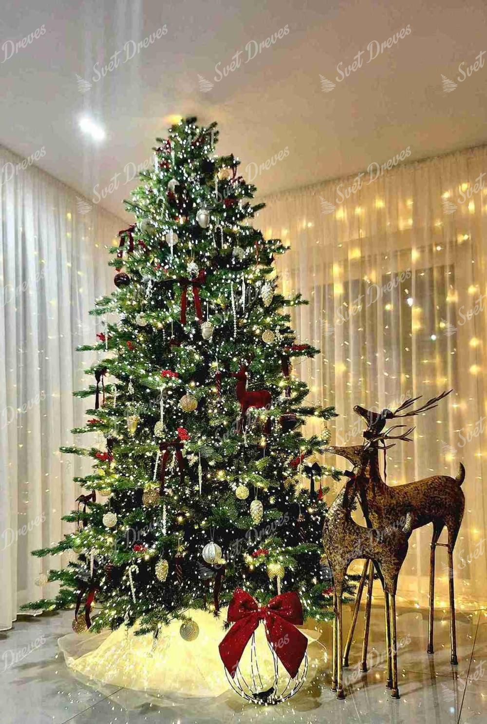 Umetno božično drevo 3D Smreka Ekskluzivna 270cm LED800